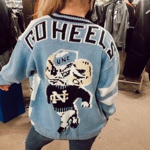 Vintage UNC Chapel Hill Tarheels Sweater Cardigan.